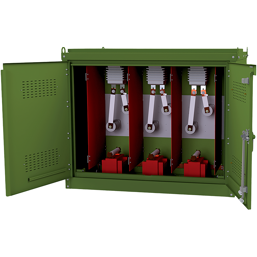 Primary Metering Cabinet with Dead Front - Left Open Rear